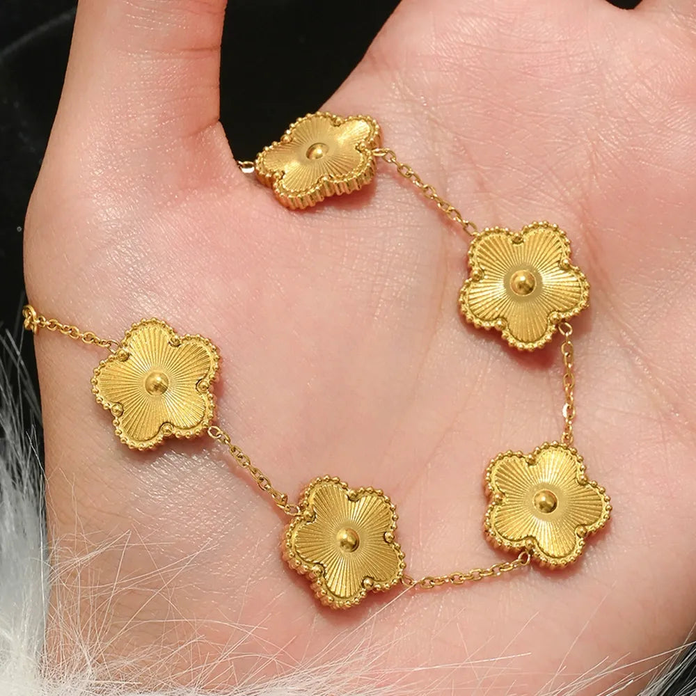 Luxury 18K Gold Plated Bracelet Set for Women