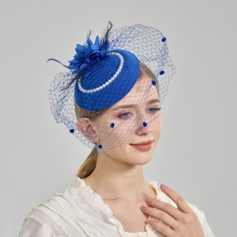 Elegant Feather Pearl Hairpiece