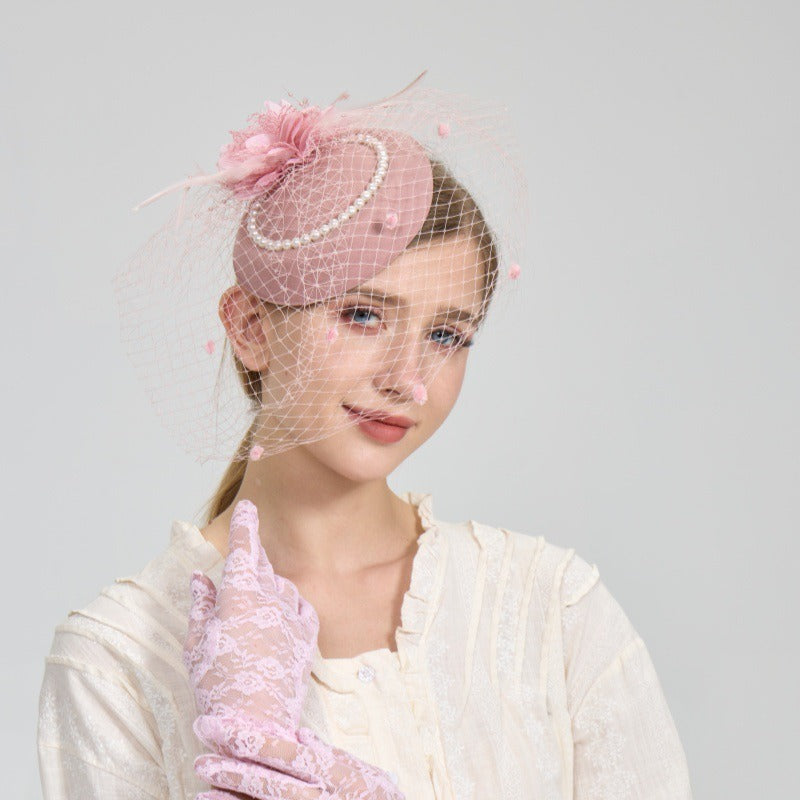 Elegant Feather Pearl Hairpiece