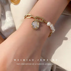 High-End Diamond Pearl Bracelet