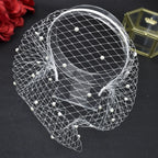 Elegant Bride Mesh Veil Hairband