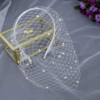 Elegant Bride Mesh Veil Hairband