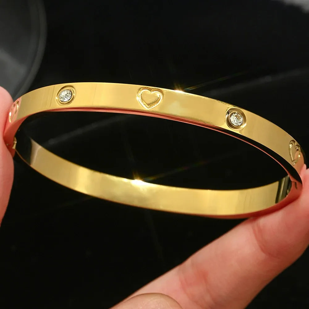 Luxury 18K Gold Plated Bracelet Set for Women