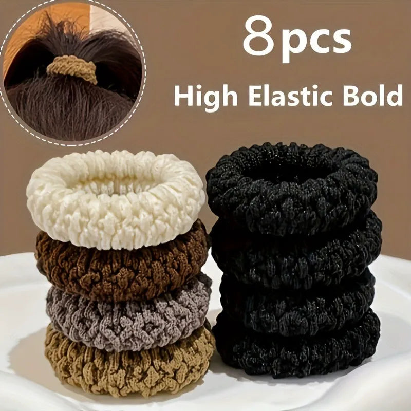 Thick Fitness Elastic Head Band (8 Pcs Set)