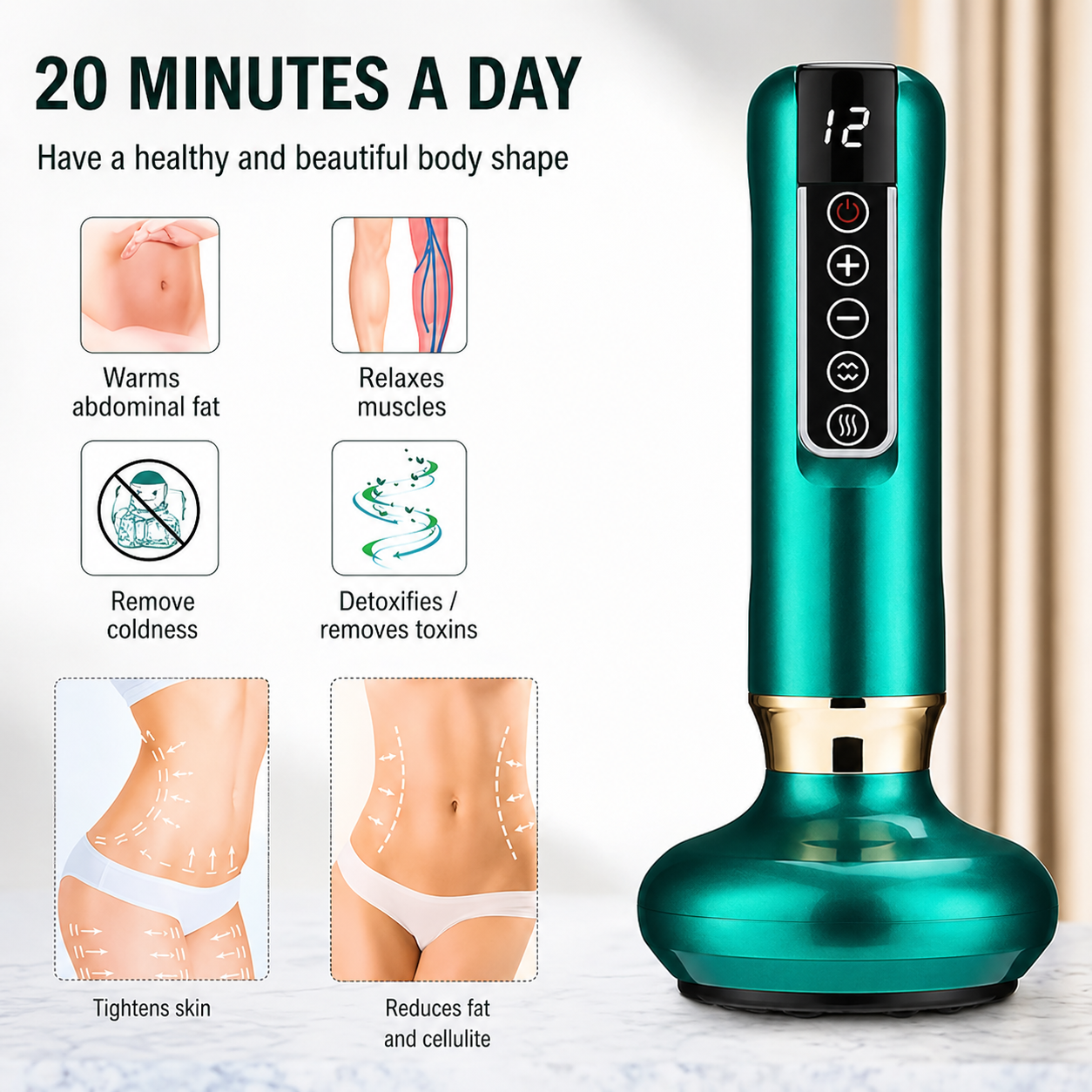 GlowCup – Cellulite and Skin Tightening with Red Light and Cupping
