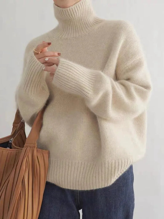 Gabrielle Merino Wool Turtleneck Sweater