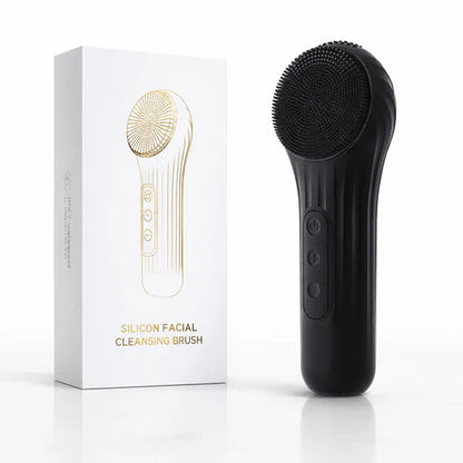 GlowAura – Electric Facial Cleansing Brush with Sonic Vibration & IPX7 Waterproof Design