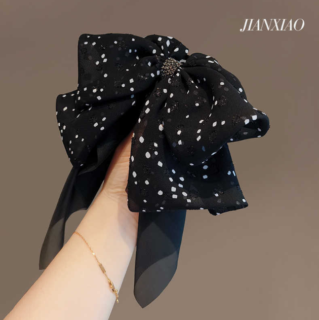 Luxury Bow Mesh Ribbon Hair Clip