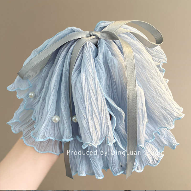 Luxury Bow Mesh Ribbon Hair Clip