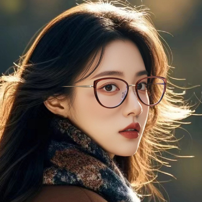 Cross-Border Fashion Photochromic Glasses - Tea Bean Flower