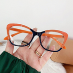 Trendy Color-Changing Cat-Eye Glasses - Pink Bean Curd