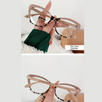 Trendy Color-Changing Cat-Eye Glasses - Tea Bean Flower