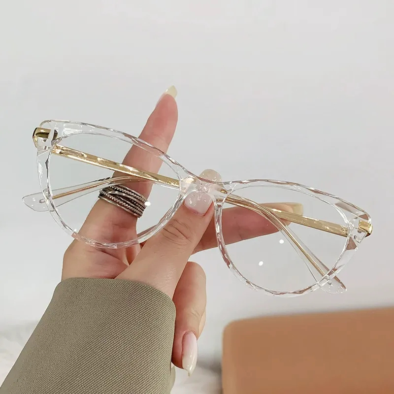 Modern Anti-Blue Light Cat-Eye Frames - Leopard Print