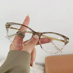 Modern Anti-Blue Light Cat-Eye Frames - Leopard Print