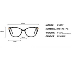 Modern Anti-Blue Light Cat-Eye Frames - Leopard Print