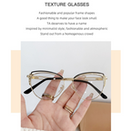 Diamond Cut Cat-Eye Frames for Women - Pink Gold
