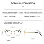 Diamond Cut Cat-Eye Frames for Women - Pink Gold