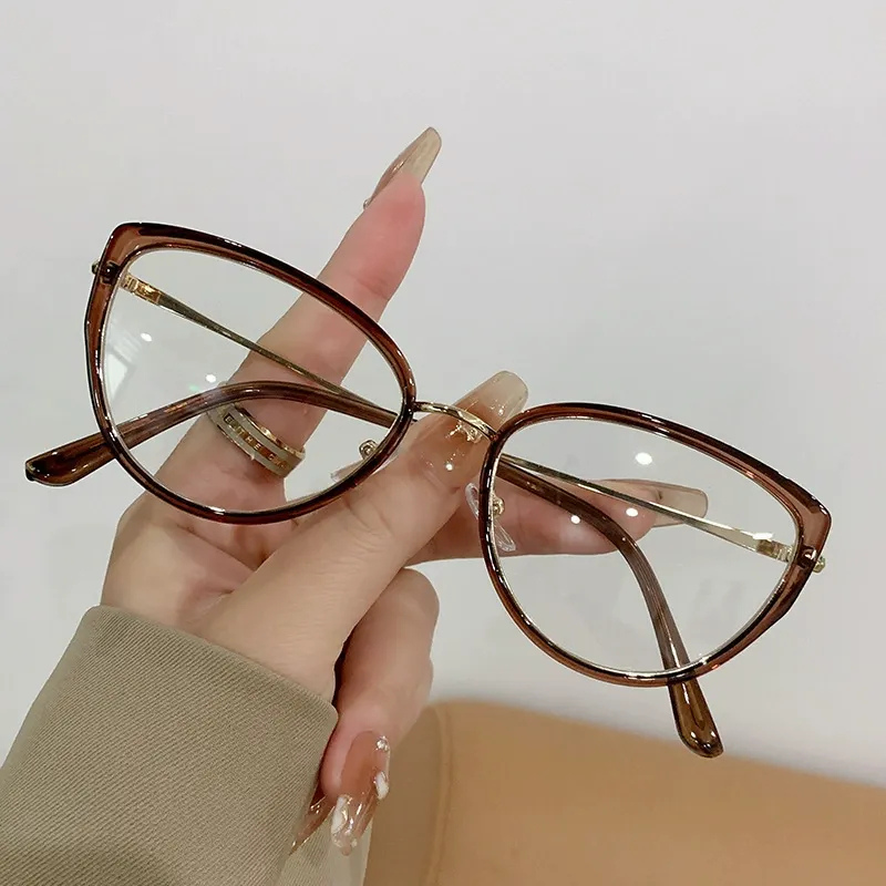 Cross-Border Fashion Photochromic Glasses - Tea Frame