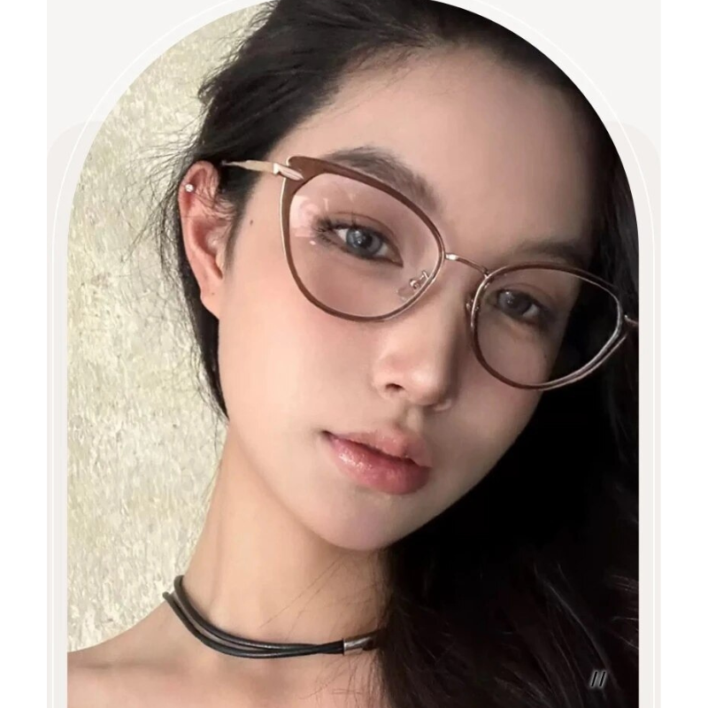 Cross-Border Fashion Photochromic Glasses - Tea Frame