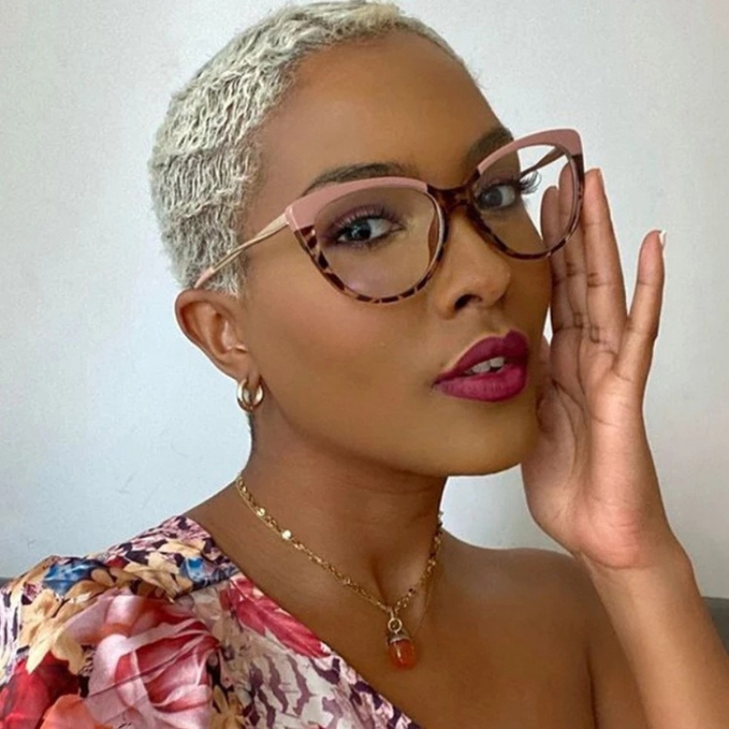 Stylish Contrasting High-End Glasses - Khaki