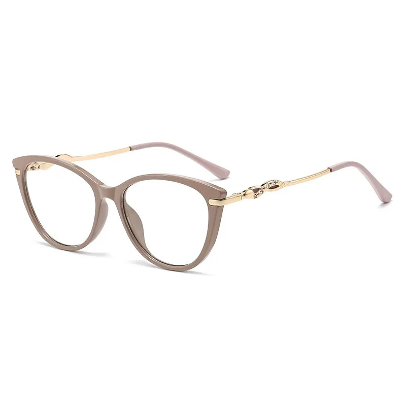 Stylish Contrasting High-End Glasses - Khaki