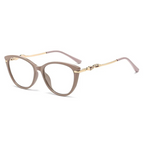 Stylish Contrasting High-End Glasses - Khaki