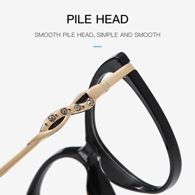 Stylish Contrasting High-End Glasses - Khaki