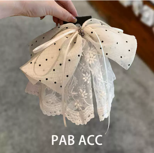Luxury Bow Mesh Ribbon Hair Clip