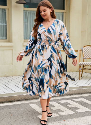 Curvy Fit Slim Plus Size Dress