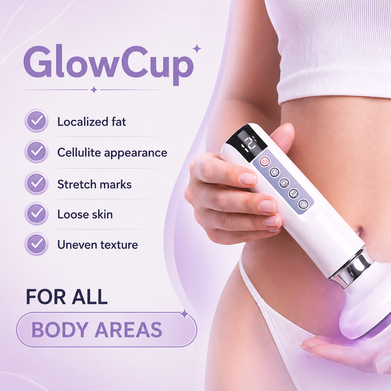 GlowCup – Cellulite and Skin Tightening with Red Light and Cupping