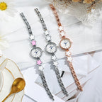 Quartz Pointer Round Dial Bracelet Watch