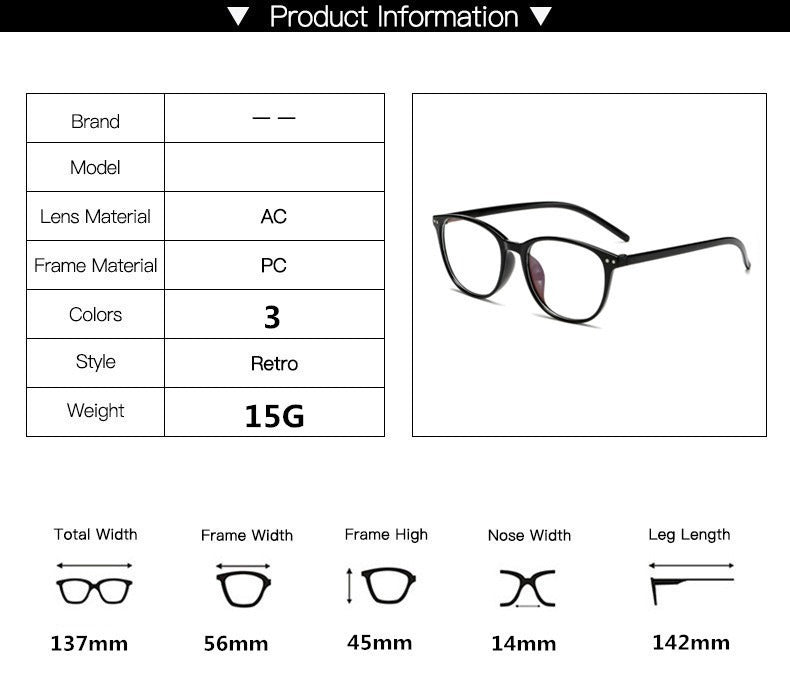 Fashionable Gradient Anti-Blue Light Glasses