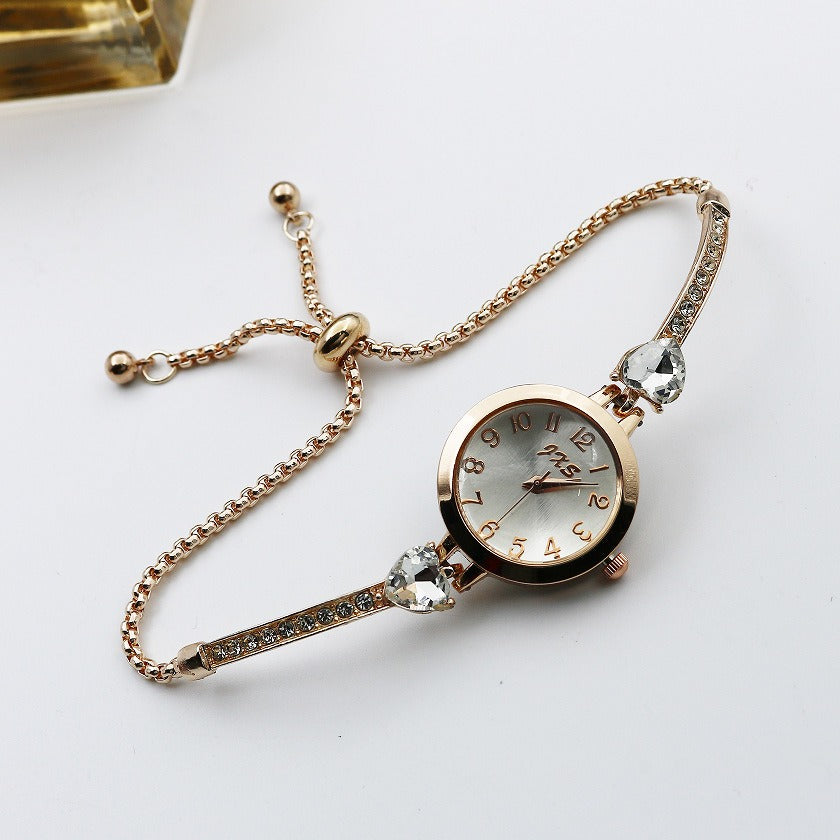 Women’s Love Heart Bracelet Quartz Watch