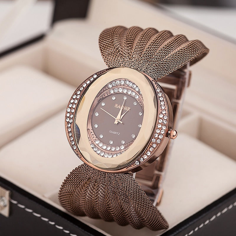 Women’s Elegant Mesh Bracelet Watch