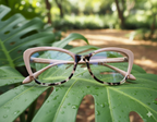 Trendy Color-Changing Cat-Eye Glasses - Tea Bean Flower